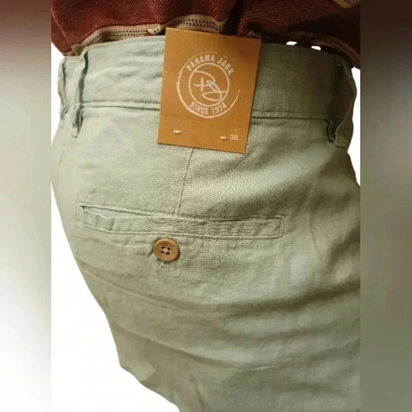 Panama Jack NWT 100% Linen Blue Walking  Shorts Size 38 - Picture 5 of 7